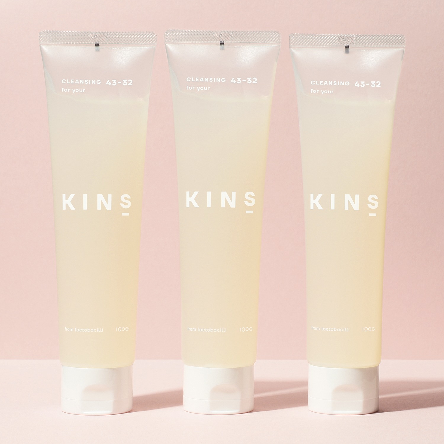 KINS 美肌菌発想の しっとり美容液ジェル洗顔 クレンジングジェル