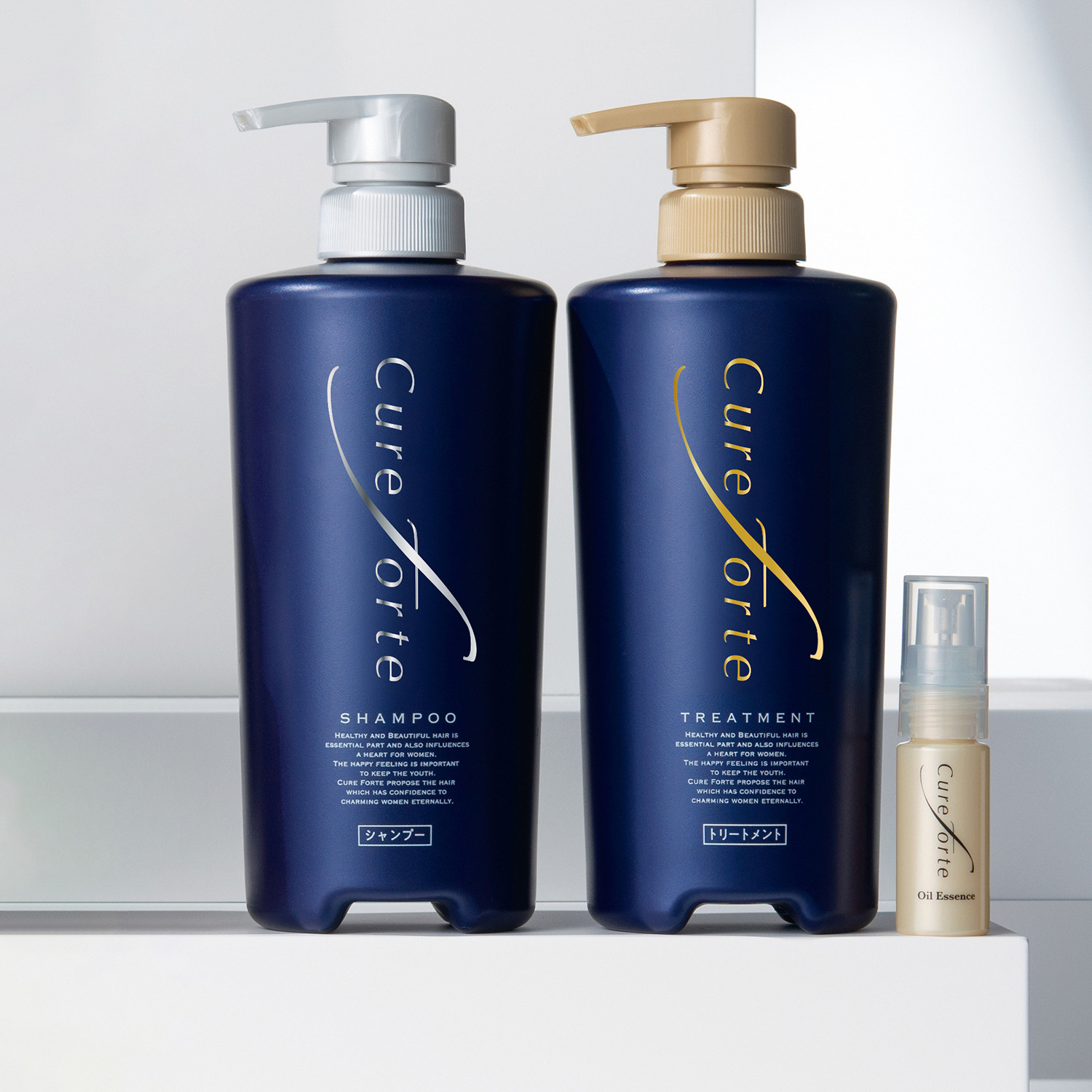 キュアフォルテ】シャンプー＆トリートメント600ml カサブランカの香り