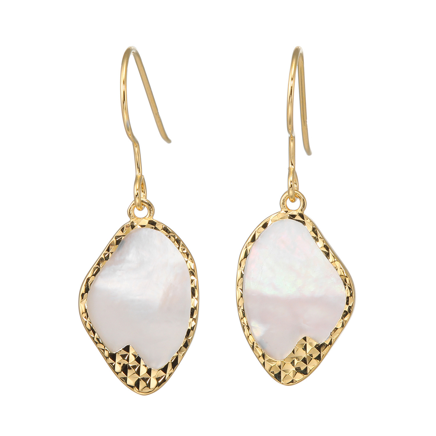 ルチェルーナ シルバー マザーオブパール バロックカット デザイン