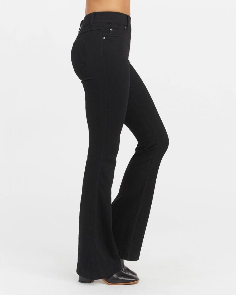 Flare Jeans Clean Black | Purple Door Boutique | Commerce GA