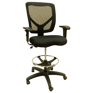 Workbench Chair – Fabric Seat/Mesh backrest (1010820) | Shopsol