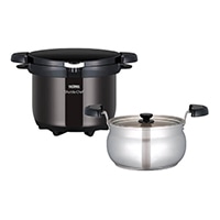 公式通販】真空保温調理器シャトルシェフ KBH-3001 ブラック(BK) の