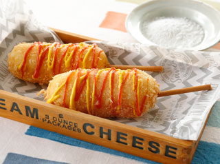 韓国風チーズドッグ | おすすめレシピ | 昭和産業株式会社