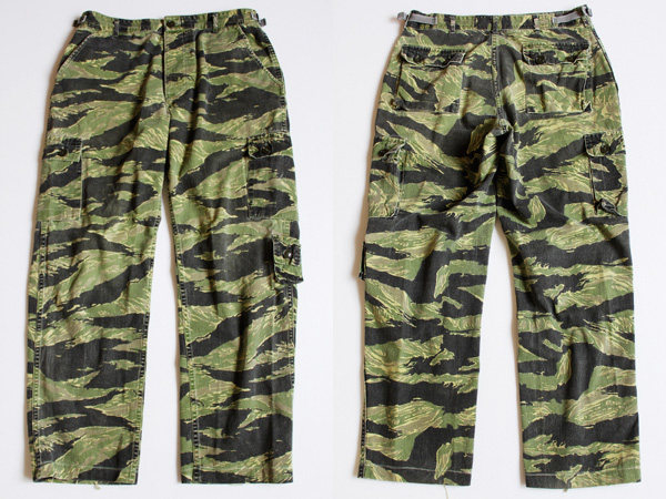 80s USA製 タイガーカモ カーゴパンツ M - Sixpacjoe Web Shop