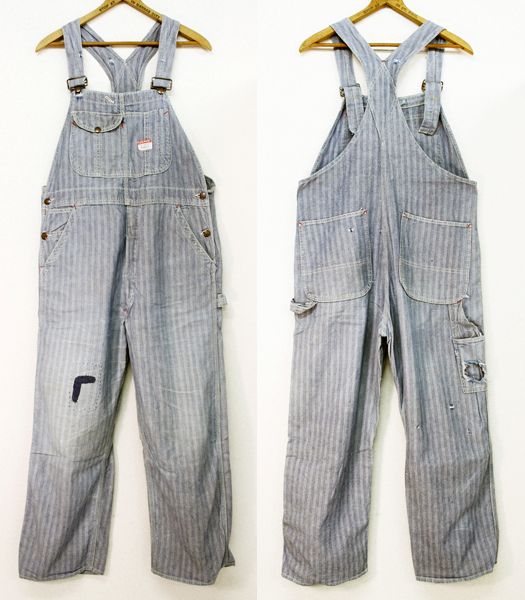 60s BIGMACビッグマック ヘリンボーンオーバーオール - Sixpacjoe Web Shop