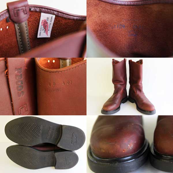 USA製 REDWINGレッドウイング ペコスブーツ 赤茶 8D - Sixpacjoe Web Shop