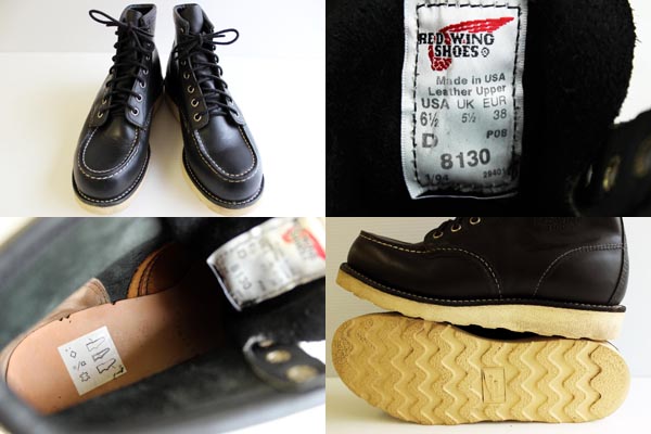 USA製 REDWINGレッドウイング 8130 アイリッシュセッター ブーツ 黒