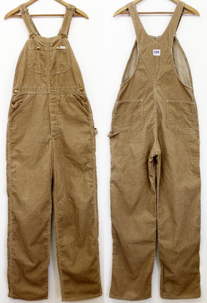 70s USA製 Leeリー コーデュロイ オーバーオール w32 - Sixpacjoe Web Shop