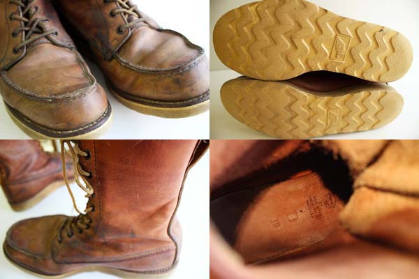 70s REDWINGレッドウイング 877 犬タグ アイリッシュセッター ブーツ