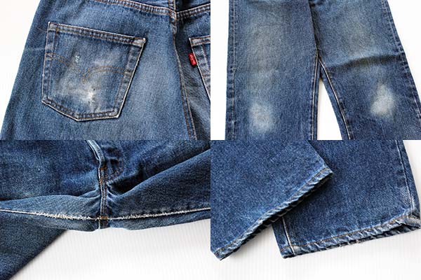 80s USA製 Levi'sリーバイス 501 黒カン デニムパンツ w32 L32