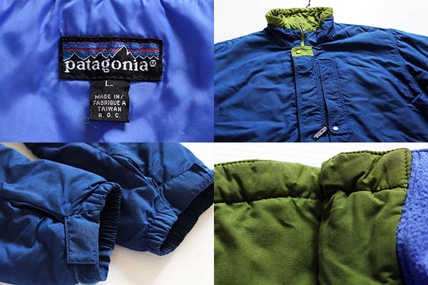 90s patagoniaパタゴニア 中綿入り ナイロン マウンテンジャケット 紺