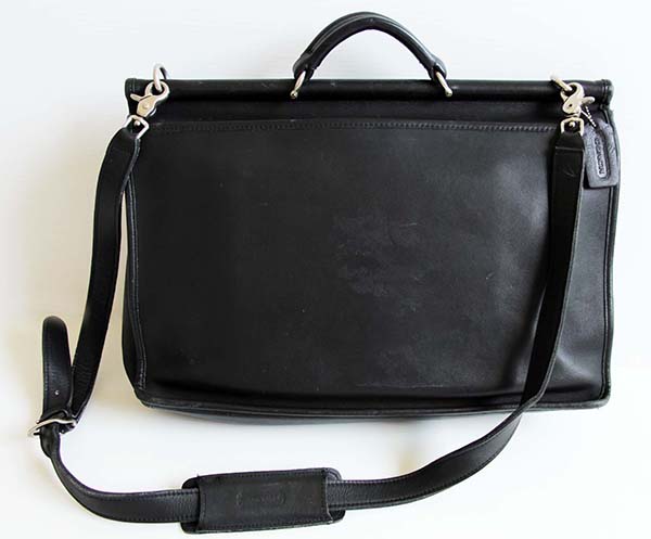 USA製 COACH オールド コーチ 2WAY レザー ブリーフケース 黒☆5266