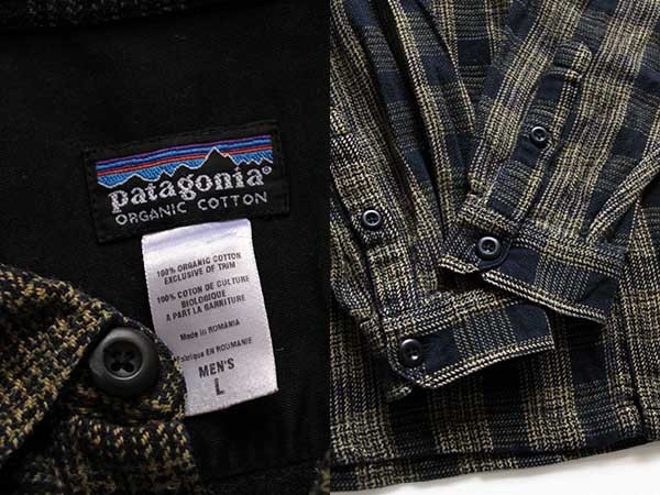 patagoniaパタゴニア チェック オーガニックコットン フランネルシャツ