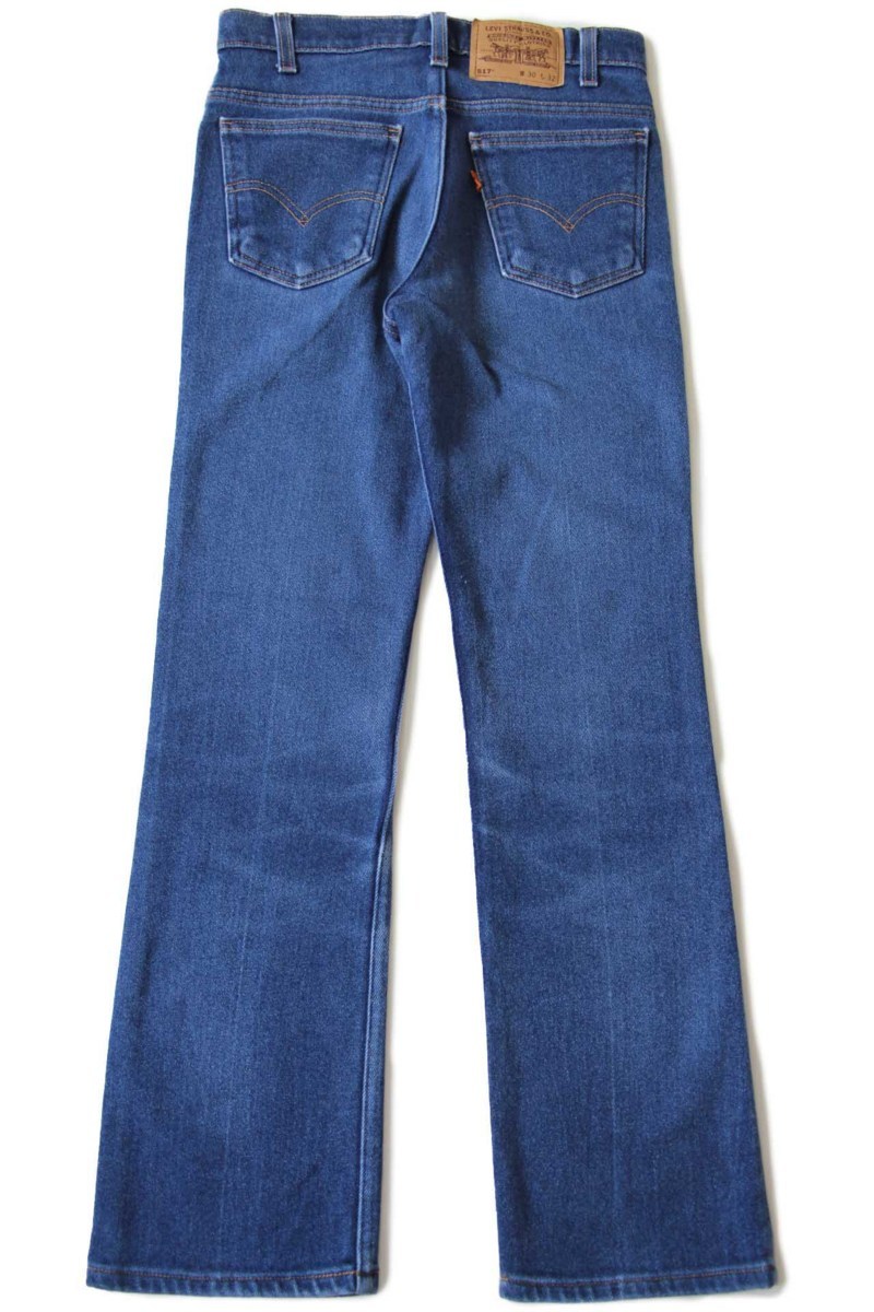 90s USA製 Levi'sリーバイス 517 ストレッチ デニムパンツ w30☆21