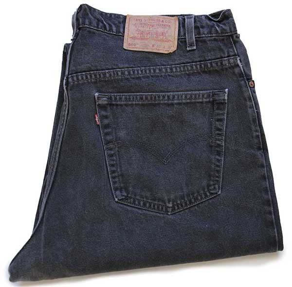 90s USA製 Levi'sリーバイス 560 ブラック デニムパンツ w40 L30☆25