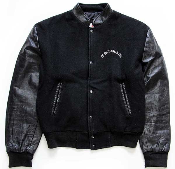 Sustainable fashion】カナダ製レザースタジャン 黒XL カナダ製 レザー