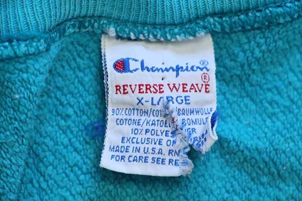 90s USA製 Championチャンピオン ワンポイント リバースウィーブ