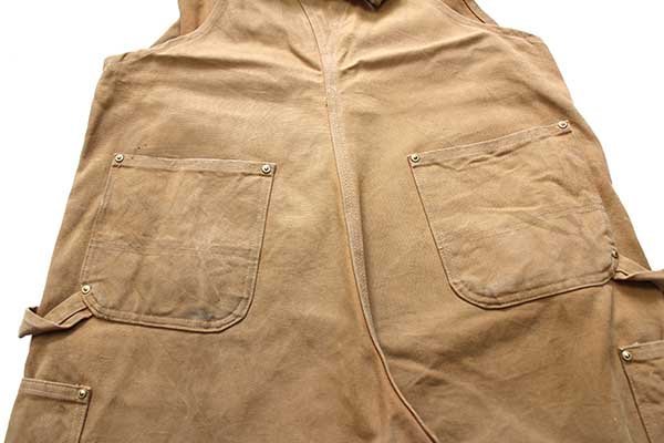 メキシコ製 carharttカーハート ダック地 ダブルニー オーバーオール