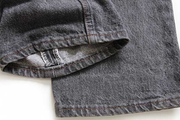 80s USA製 Levi'sリーバイス 501 先染め ブラック デニムパンツ w30