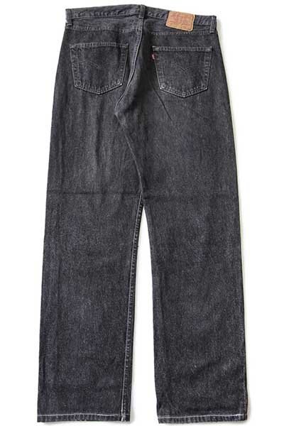 90s USA製 Levi'sリーバイス 501 ペンキ飛び 先染め ブラック デニム