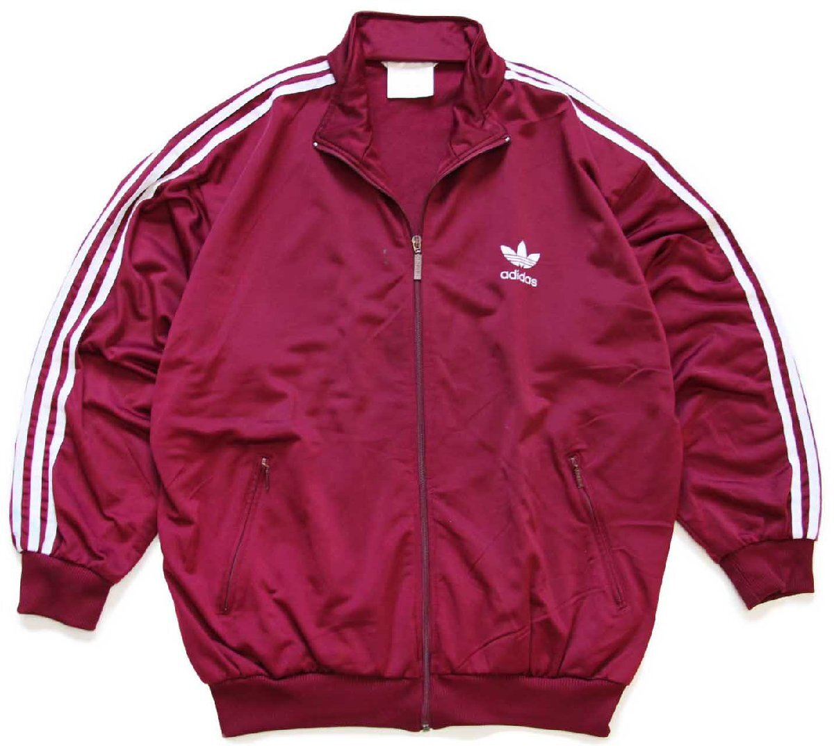 90s adidasアディダス トレフォイル ロゴ刺繍 トラックジャケット