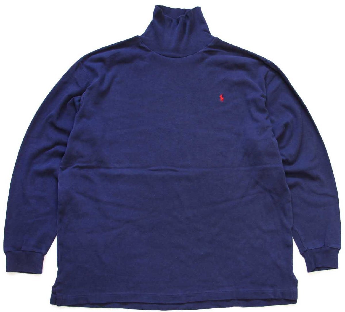 90s USA製 ポロ ラルフローレン ワンポイント タートルネック コットン