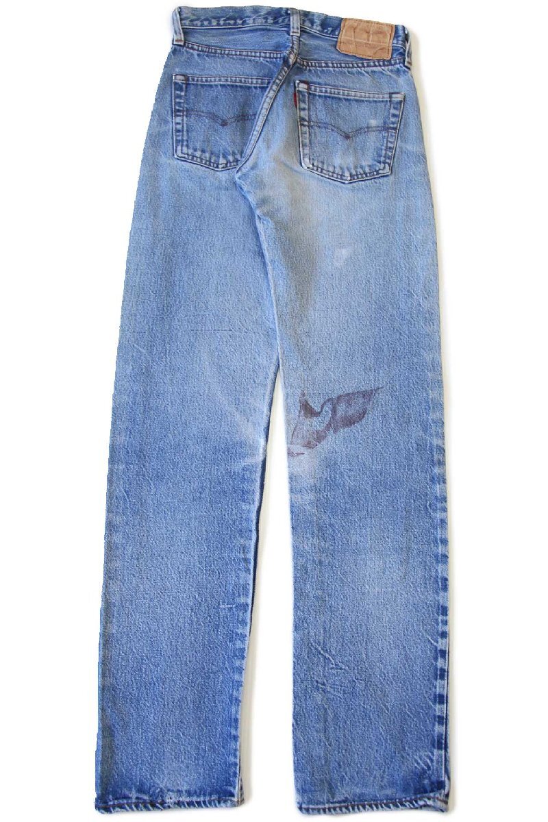 80s USA製 Levi'sリーバイス 501 赤耳 デニムパンツ ヒゲ w27