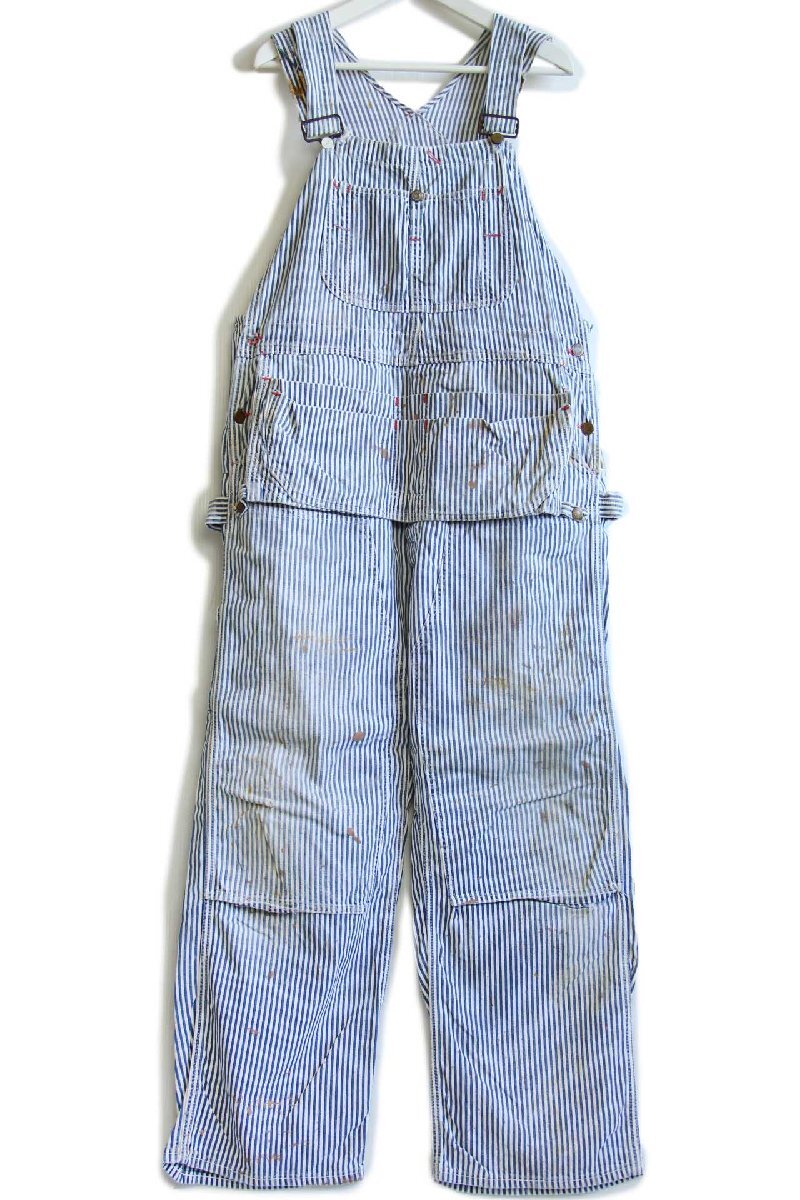 50s PENNEY'S PAY-DAY ヒッコリーダブルニー エプロン付き 50s