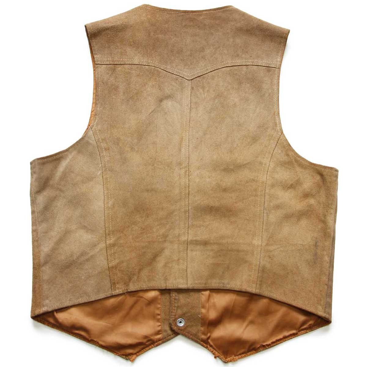 70s Levi'sリーバイス スエード レザーベスト 薄茶 XL - Sixpacjoe Web