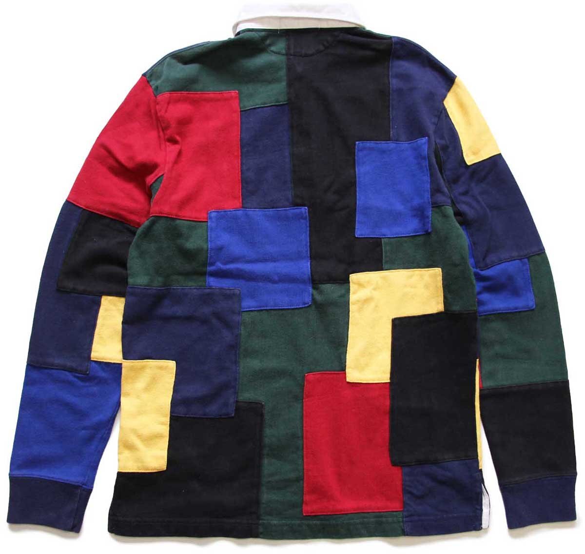 00s ポロ ラルフローレン CUSTOM FIT パッチワーク コットン ラガー