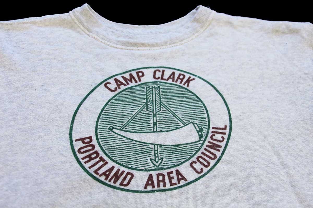50s BSA ボーイスカウト CAMP CLARK PORTLAND AREA COUNCIL 染み込み