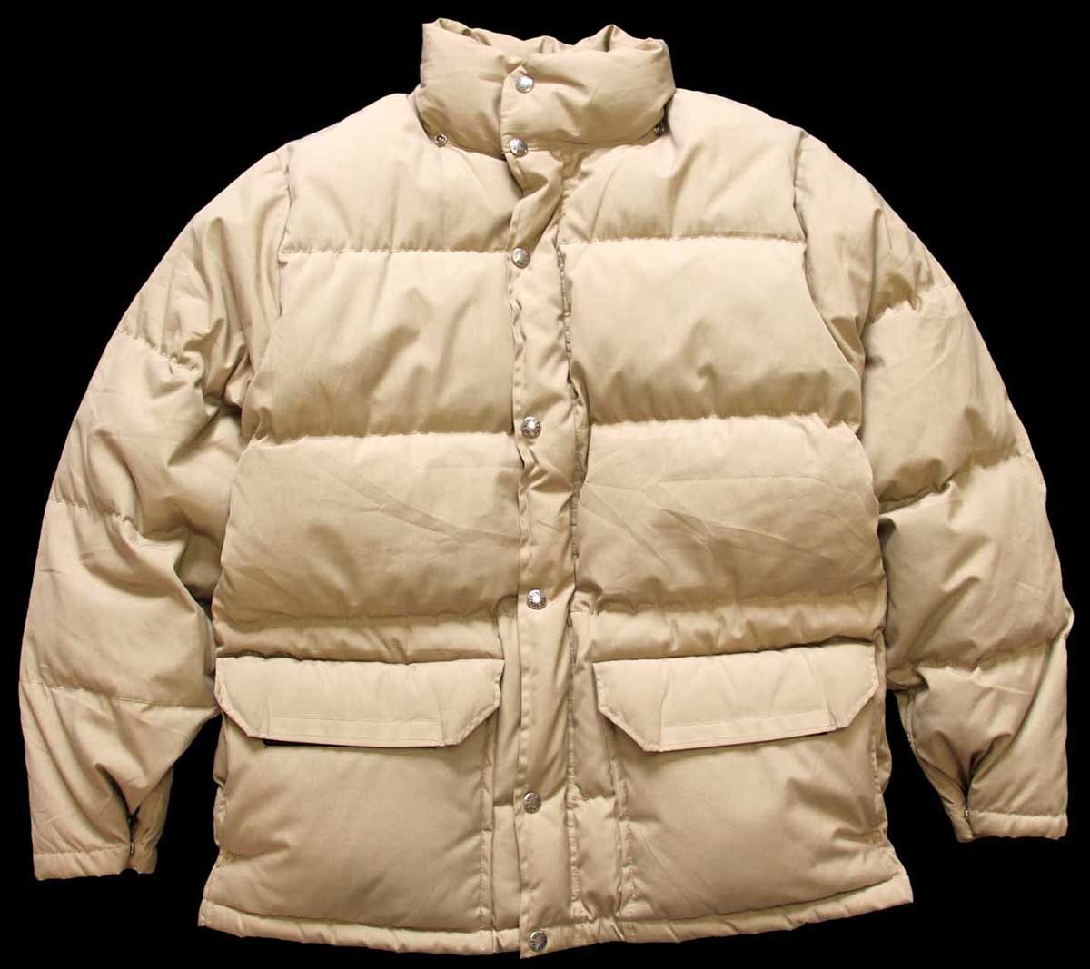 70s THE NORTH FACEノースフェイス 茶タグ ダウンジャケット ベージュ