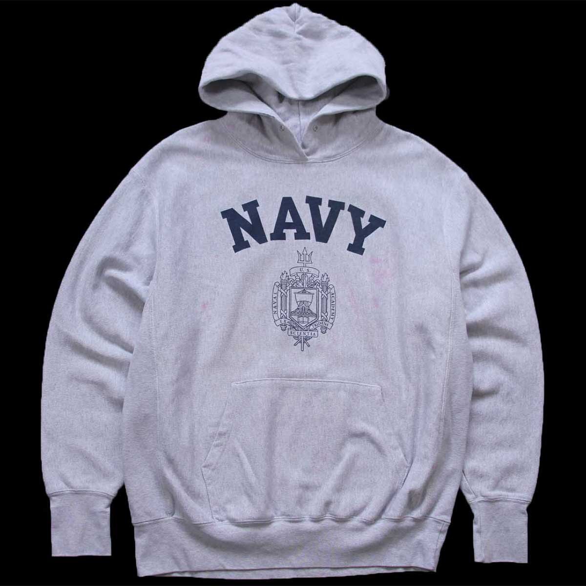 Championチャンピオン 米軍 NAVY U.S.NAVAL ACADEMY ロゴ リバース