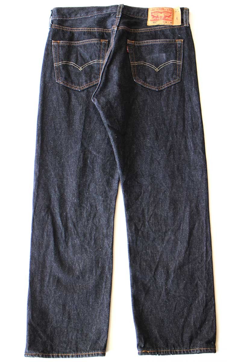 メキシコ製 Levi'sリーバイス 501 先染め ブラック デニムパンツ W34