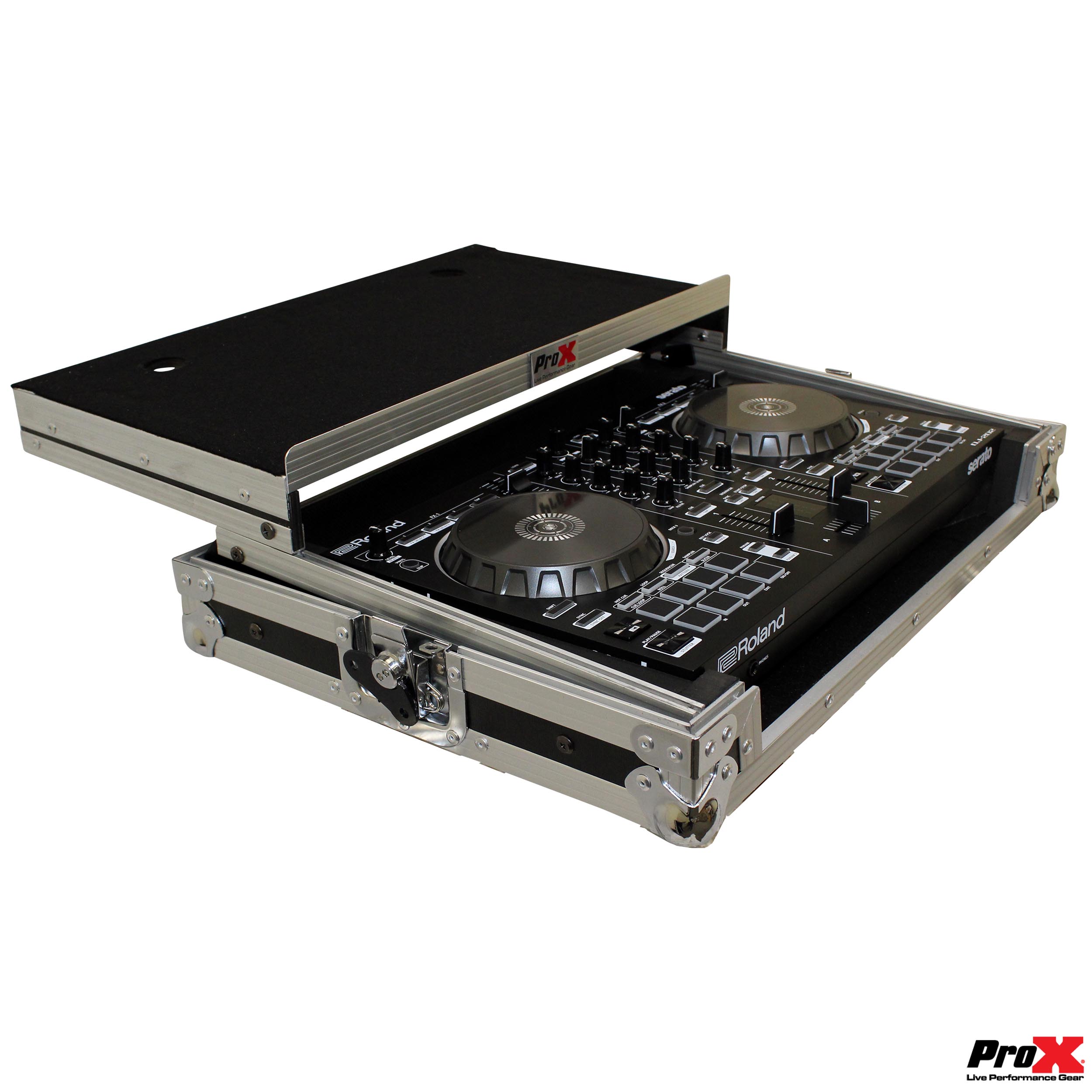 Flight Case For Roland DJ-202 Digital Controller W-Laptop Shelf