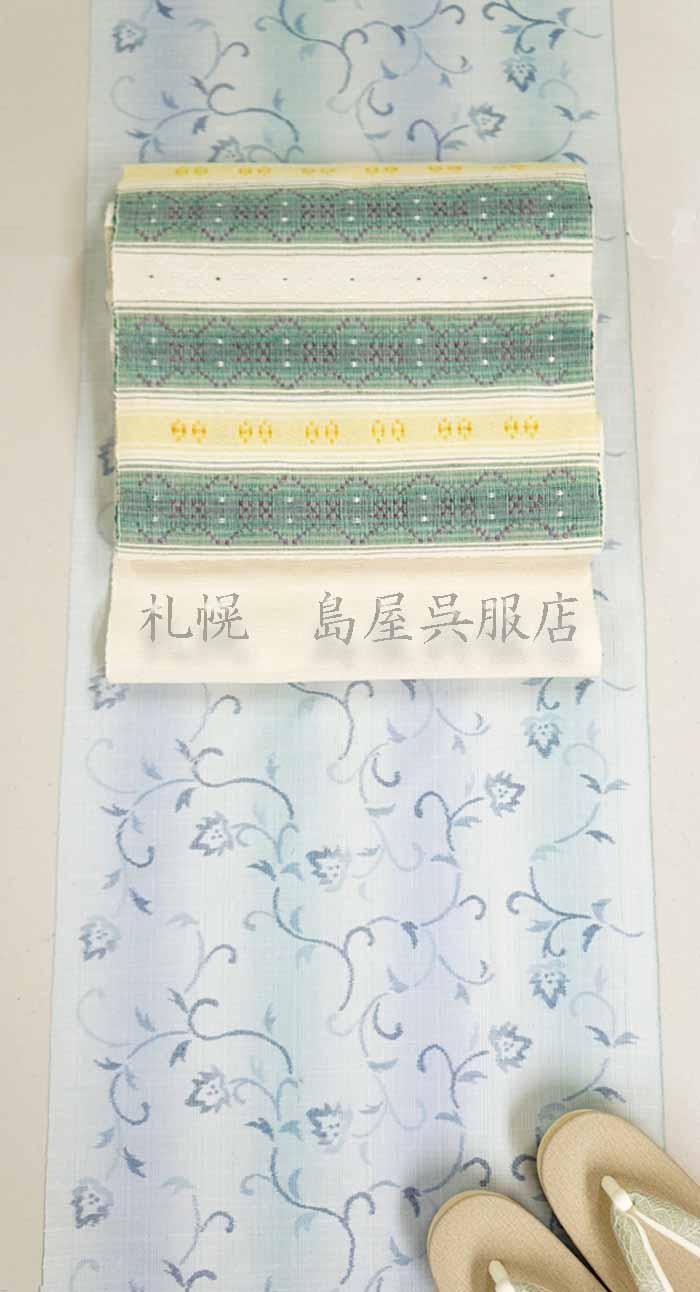 ☆在庫処分 ☆弊社工房オリジナル ☆花織調 ☆八寸名古屋帯 ☆在庫処分