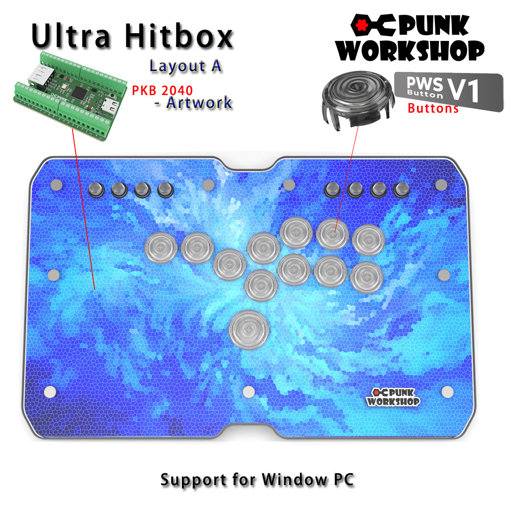 Punk Workshop ULTRA BOX Leverless Controller HitBox SOCD Supported