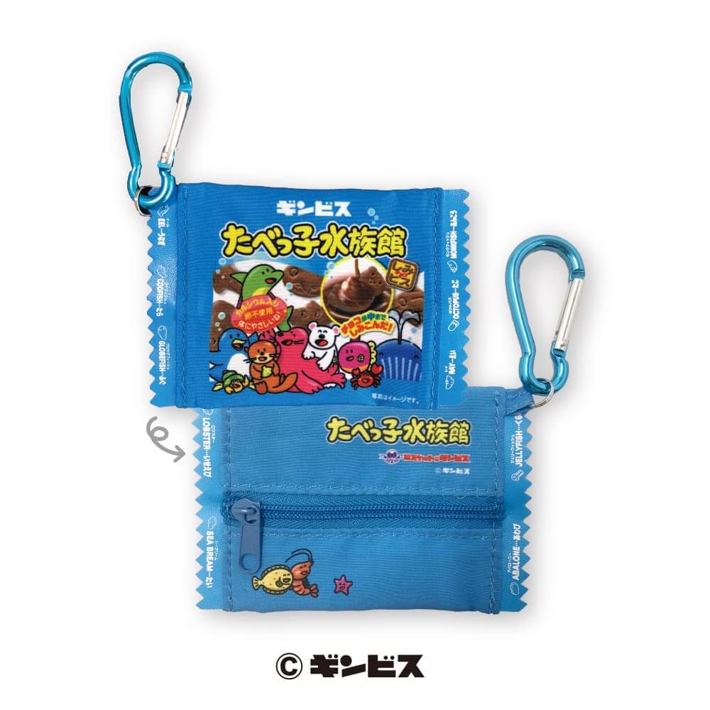 たべっ子どうぶつ カラビナ付きミニポーチ(水族館)]キャラクター