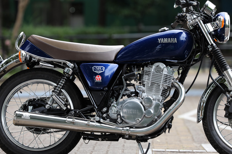 B*b様 ヤマハ sr400 500 ハーレーマフラー ワンオフステー ショート B