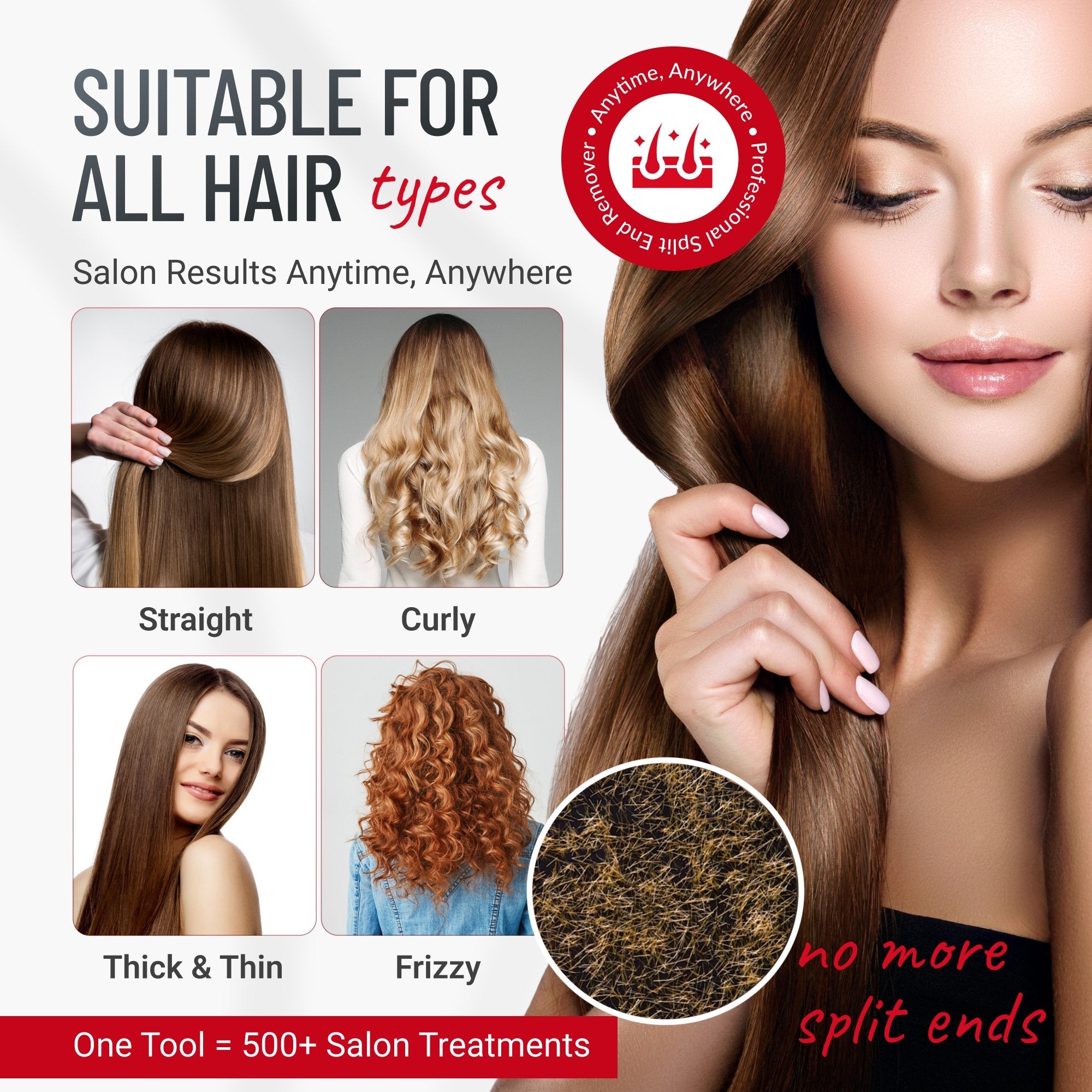 Split Ender PRO2 Hair Trimmer For Dry, Damaged and Brittle Split Ends