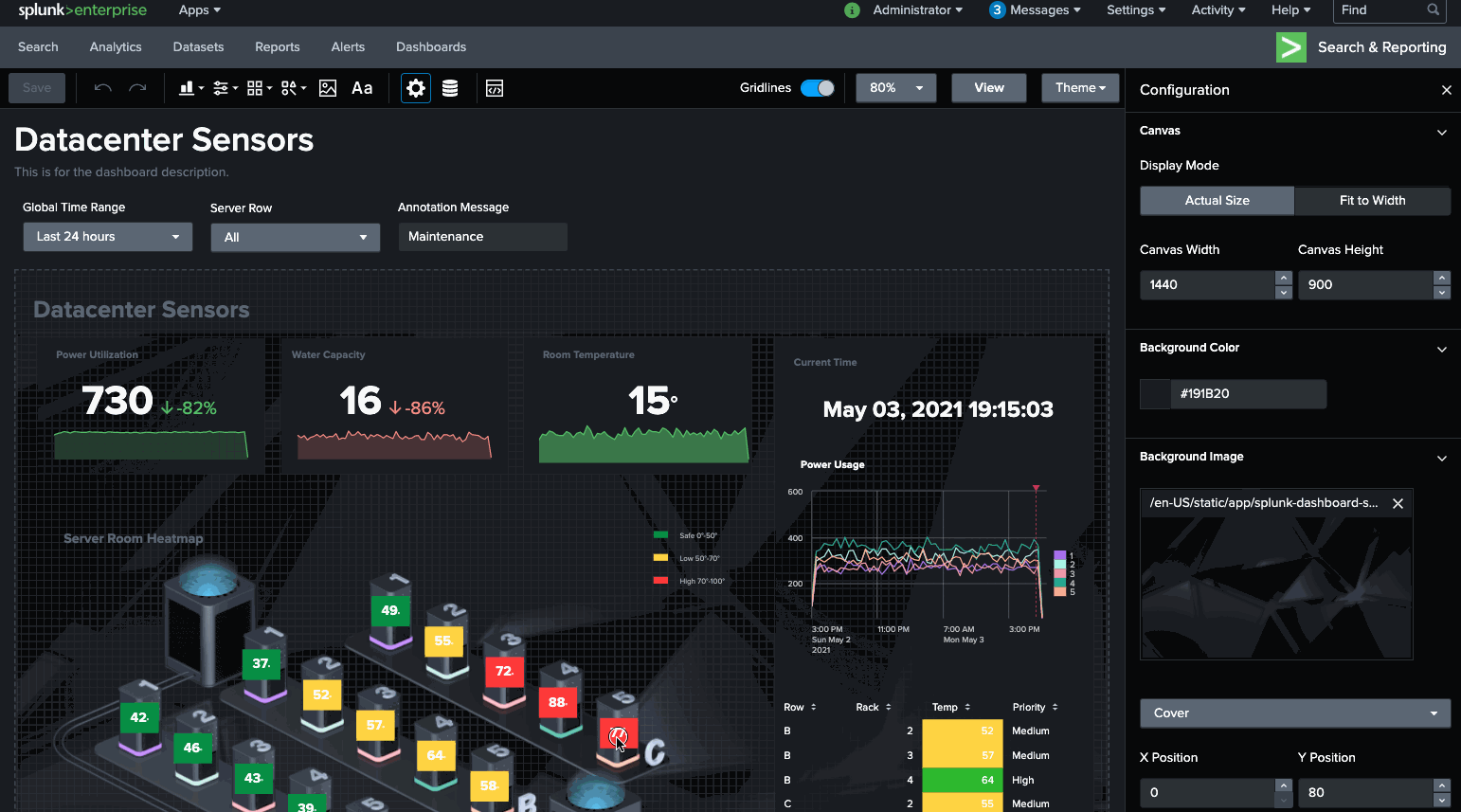 Dashboard Studio：ダッシュボードのカスタマイズが簡単に | Splunk