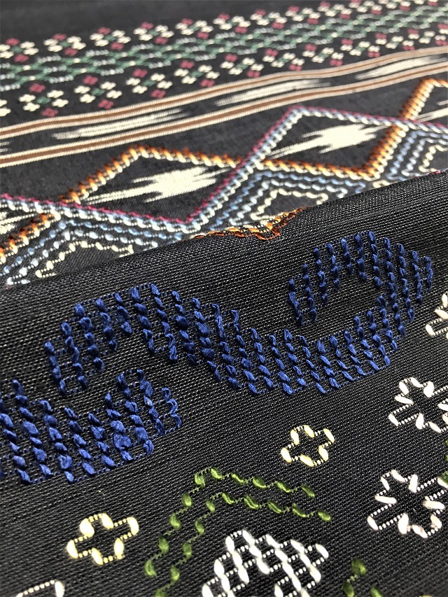 琉球読谷山花織 九寸名古屋帯 浦さやか ティバナ｜着物専門店