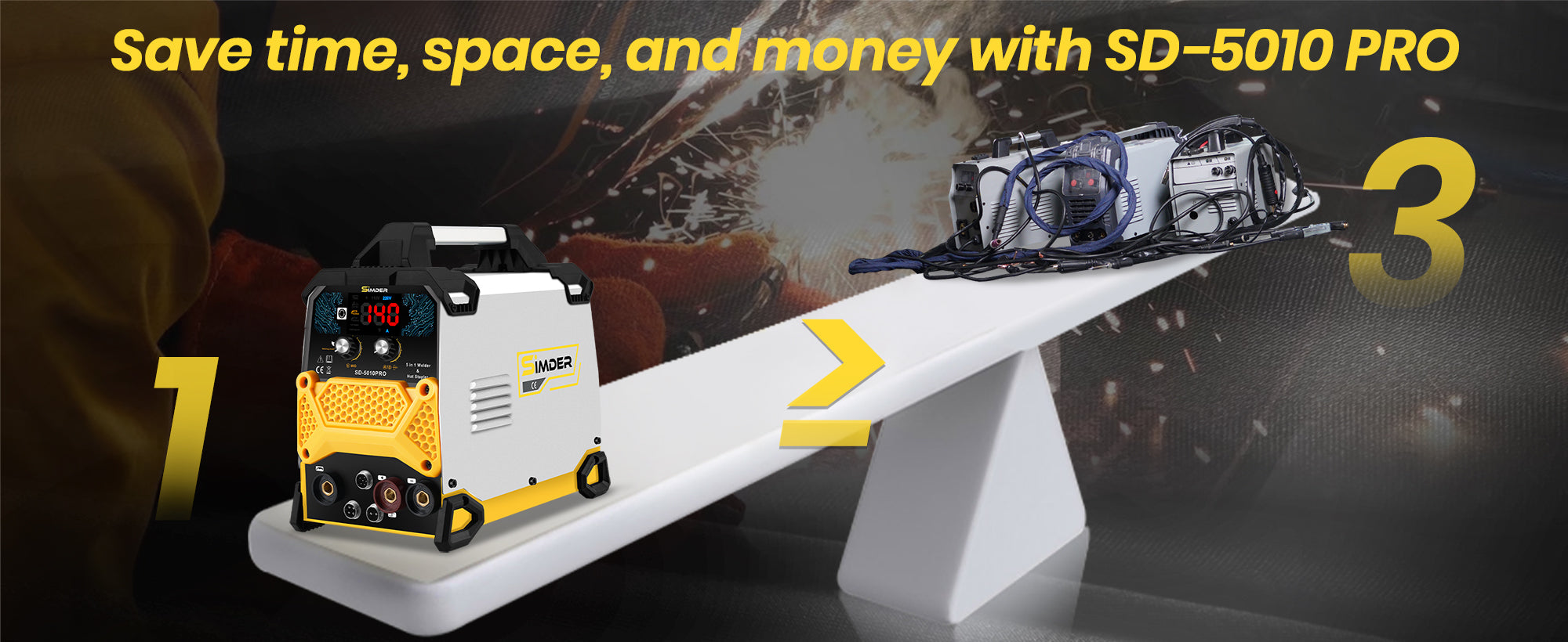 Huge Savings: SD-5010 PRO 5-in-1 Welder, Hot Stapler&Soldering