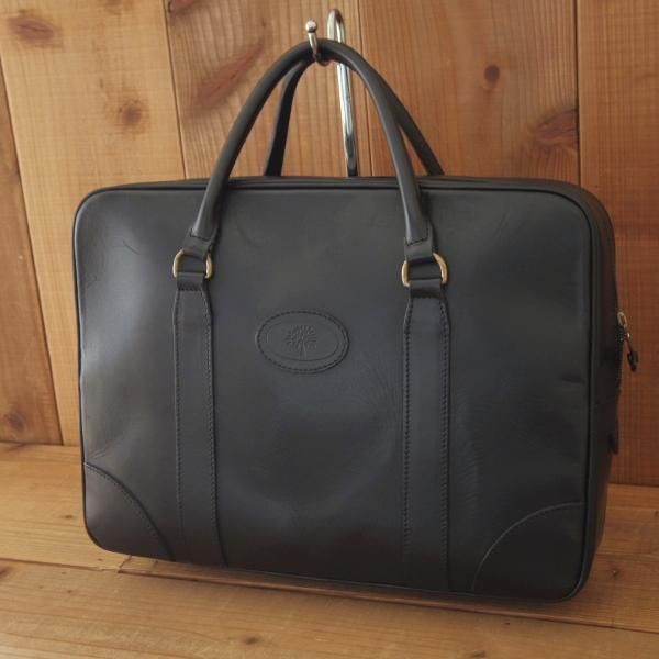 マルベリー/Mulberry【英国製☆レザー/ブリーフケース/黒】 | 高級中古