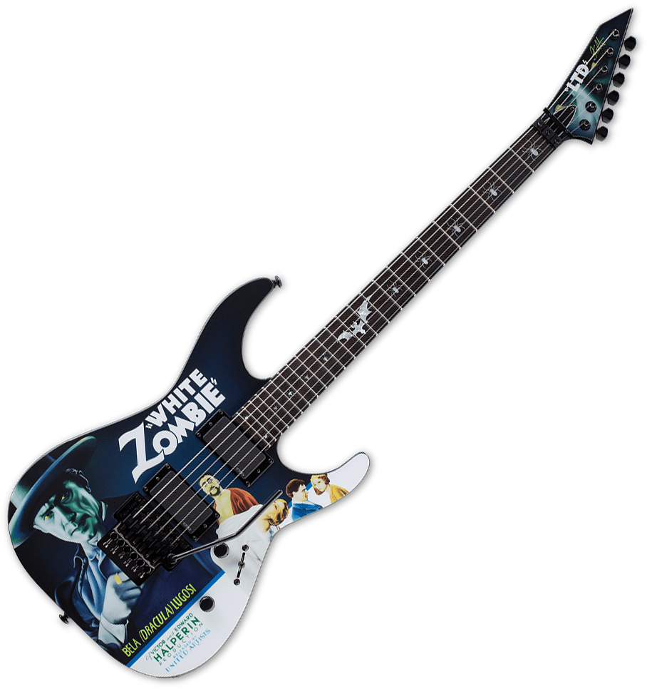 ESP LTD Kirk Hammett White Zombie KH-WZ Signature Electric Guitar