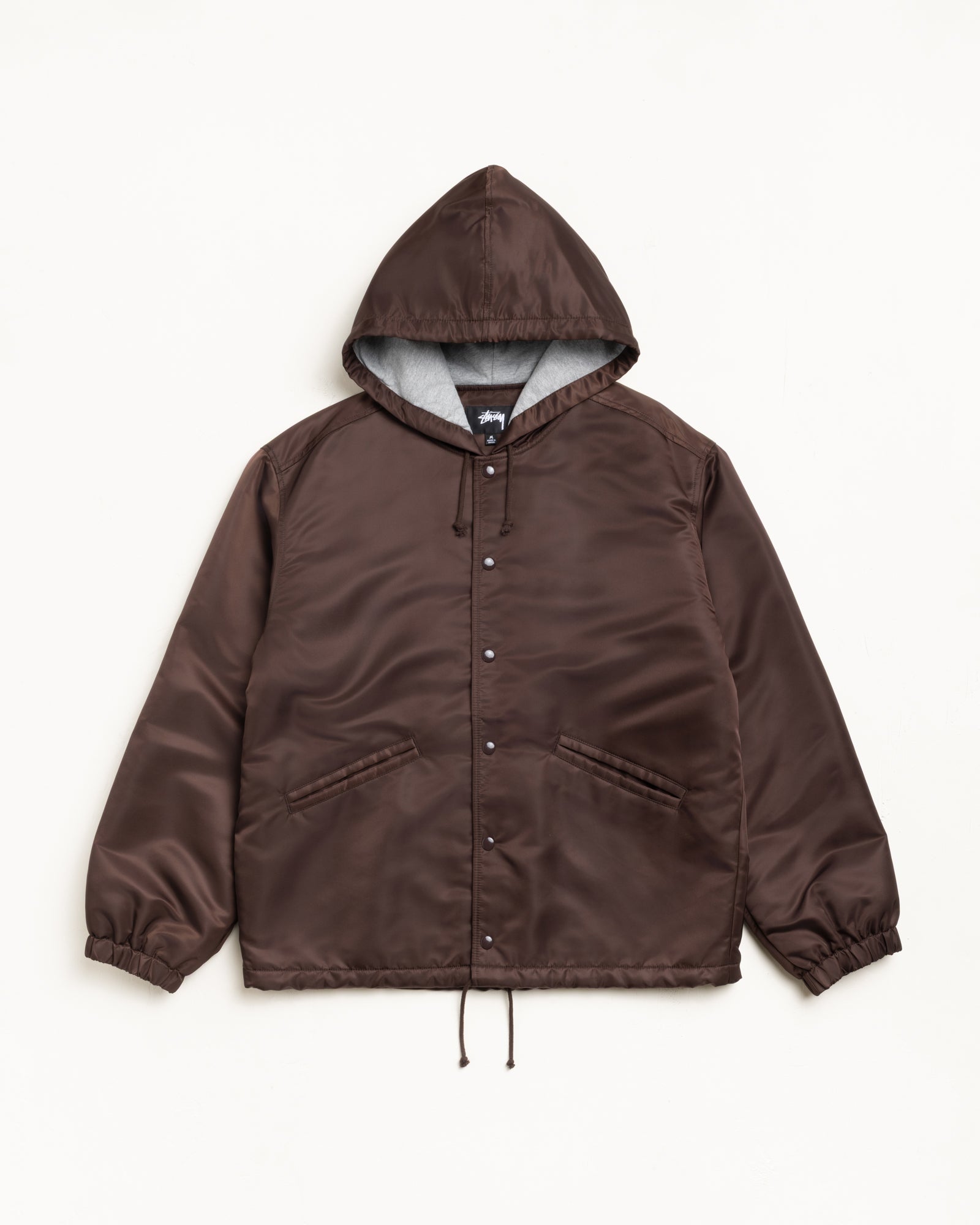 Hooded Coaches Jacket – Brown | Outerwear | Stüssy