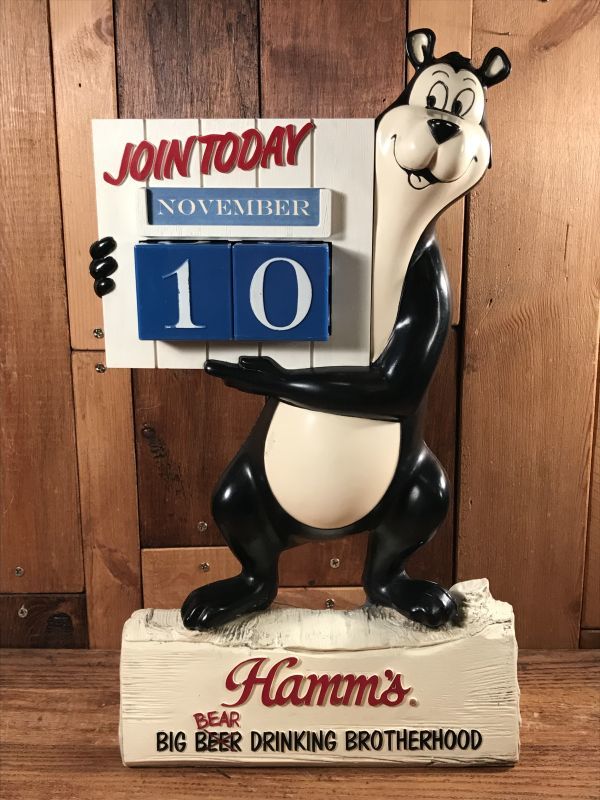 Hamm's Beer Bear Calendar Display Figure ハムズベア ビンテージ