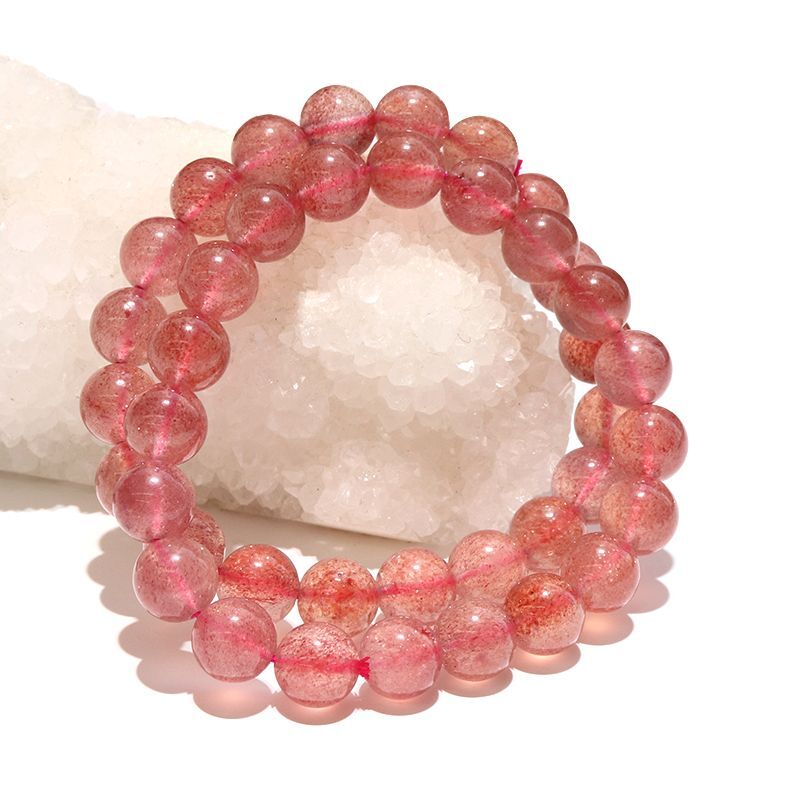 ○特価セール12/25迄・新品・クリアストロベリー クォーツブレス by H