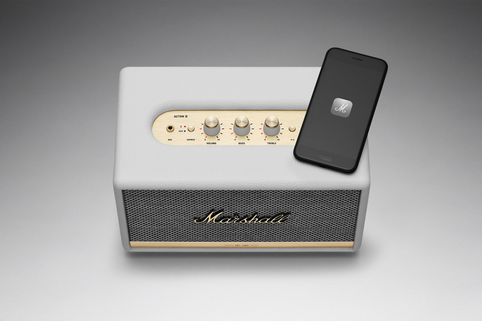Marshall Acton II Bluetooth - blanc Dock ios & mp3