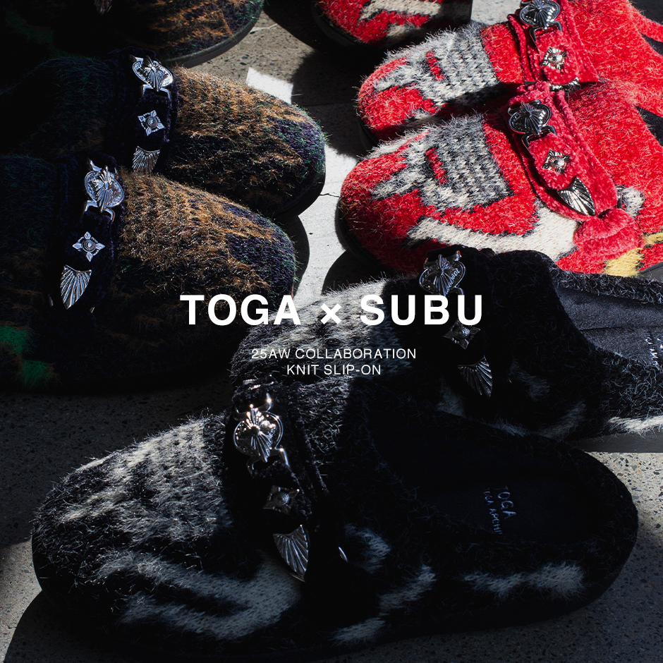 TOGA × SUBU コラボレーションアイテム販売のお知らせ | st company